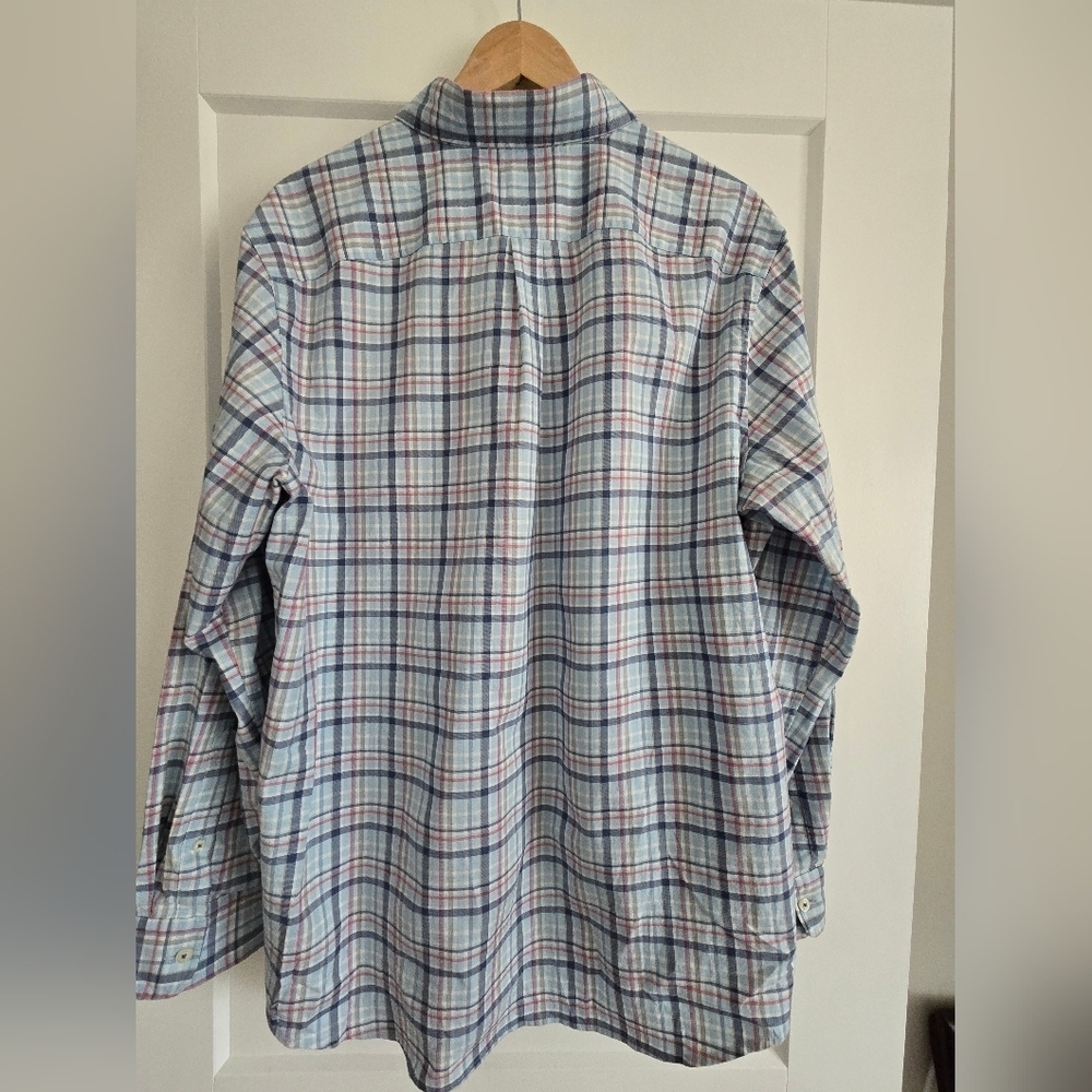 Vineyard Vines Mens Large Classic Fit Tucker Pink/blue Shirt - Picture 2 of 10